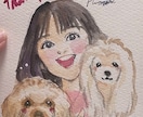 似顔絵｜原画｜丁寧にお描きします 【期間限定】犬猫人物ペット可 プレゼントにも イメージ5