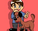 オリジナルのキャラクター制作ます シンプルなデフォルメイラスト　修正可 イメージ3