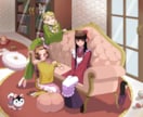 背景があるイラスト描きます 背景がある一枚絵です、スチルや挿し絵に如何ですか？ イメージ1