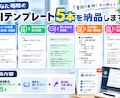 あなた専用の生成AI業務テンプレートを5本作ります 面倒なメール・見積送付・報告業務をラクにします イメージ2