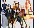 TRPG、ゲーム、配信等の立ち絵制作承ります 厚塗りで細かな装飾に質感までこだわりを持って描きあげます！ イメージ4