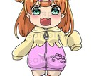 ミニキャラ・アイコンイラスト描きます 女性キャラのぷにっとしたイラストを作成します イメージ1