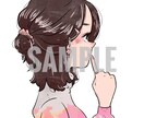 上半身のアニメ・漫画タッチのアイコンを作成します デジタルイラストにてカラフルに描きます。 イメージ4