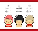 こけし風の似顔絵イラスト描きます SNSやブログのアイコン、挿絵にピッタリなシンプルイラスト イメージ2
