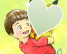 筆ペンで推しキャラとのツーショットアイコン描きます 好きなキャラとのツーショットの和のアイコンはいかがですか？ イメージ9