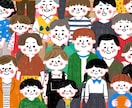 商用OK！色鉛筆風のほんわか系イラスト描きます 「ぬくもり×にぎやかさ」両方を感じる絵柄 イメージ7