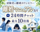 離婚に悩んでいる方とチャット&マニュアルを渡します 弁護士依頼なしで離婚調停、強制執行に勝訴した経験者です イメージ1