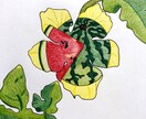 色鉛筆を使って手書きのデザインを作成致します 植物、果物、野菜のデザインが得意です イメージ10