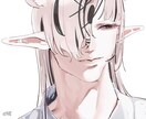 SNSアイコン描きます バストアップのみのカッコいいイラスト仕上げます！ イメージ2