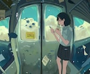 ストーリー性のあるイラストを描きます 個性的なタッチで目を引き魅了するイラストを提供します!! イメージ4