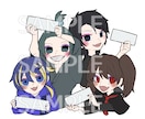 デフォルメイラスト(１枚絵)制作します アイコンやSNSなど様々に使用できる絵を制作します イメージ1