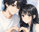 男女カップルを少女漫画風に制作します 水彩画のようなやさしく温かいタッチでイラストを制作します。 イメージ5