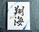 京都の書道家が唯一無二の命名書を作成致します 出産祝い お七夜 キャンバス 水彩 お宮参り ギフト イメージ1