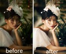 レタッチのプロが人物写真の修正を致します ご満足行くまで何度でも修正・加工いたします イメージ7