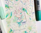SNS等で使用可能な水彩コピックイラスト作成します ラフの段階まで修正可能でございます。 イメージ9