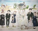 特徴を捉えた、可愛くて素敵な似顔絵描きます 優しいタッチのふんわりした似顔絵。プレゼントにいかが？ イメージ1
