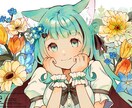 商用◎優しく温かな世界観が好きな貴方へお描きします 配信/Vtuber/MV/歌ってみた/立ち絵/アイコンなど イメージ1