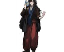 人物イラストお描きします 納期早め。耽美な絵柄で立ち絵をお描きします イメージ4