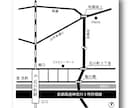 名刺用の簡易地図を作成します 名刺に地図を入れたい方おすすめです。 イメージ2