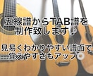 ギター譜(五線譜)からTAB譜を制作します 譜読みが苦手な方、あまり時間をかけたくない方にオススメです！ イメージ1