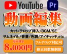 現役映像クリエイターがYoutube動画制作します PremierePro使用、修正回数無制限！ イメージ1