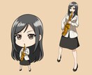 ミニキャラ、SNSアイコン作成します 似顔絵、デフォルメ、ミニキャラ、ちびキャラなど イメージ3