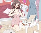 可愛いイラスト作成します アイコン、グッズ、小説同人誌の表紙など イメージ3