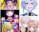 SNS用のアイコンを描きます 病み風なタッチがお好きな方にオススメです イメージ2