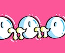 商用利用、かわいいもちもちのロゴを作成します サムネイルやグッズ制作、推し活にいかがでしょうか！ イメージ3