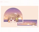 ちんまりしたキュートなミニキャライラスト描きます あなたの魅力引き出します！【Vtuber・グッズ・アイコン等 イメージ6
