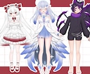 可愛いVtuberキャラクターを制作します 1年後もアップデート対応｜成長するVtuberモデル制作 イメージ2