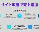 サイト改修で貴社ECサイトの売上を増加させます 集客はできているが、売上に繋がらない方へ イメージ1