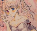 少女のイラストを描きます 透明水彩を使った作品を作ります イメージ4