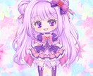 キラキラ可愛いミニキャラ描きます あなたのキャラをキラキラな可愛いミニキャラで描きます イメージ8