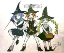 アナログ×デジタル着色イラスト描きます アナログでペン入れ→PCに取り込みデジタルで着色します イメージ2