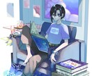 心に残る1枚絵制作します 鮮やかな色彩で描きます！お気軽にお声かけください イメージ1