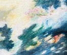 原画配送料込☆風景写真を抽象的に描きます お気に入りの風景写真を柔らかなタッチのクレパス画にしませんか イメージ3