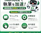 note記事を自動作成するツールを販売します 1クリックで企画出し・記事執筆・記事投稿が完了します イメージ3