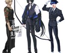 キャラクター立ち絵制作、デザインいたしますます 老若男女問わず幅広く描けます！！ イメージ2