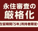 永住審査の厳格化対応｜ 電話相談いたします 制度変更前に、今すぐすること、しないこと。 イメージ1