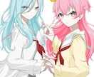 アイコン、ヘッダー等のイラストお描きします 主にくっきりとした絵柄でキャラクターを描かせて頂きます！ イメージ5