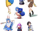 様々な用途のイラスト承ります SNSアイコン、キャラデザ、グッズなど イメージ9