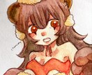 アナログ水彩画のアイコン作成します 透明水彩を使ったアナログイラストを完全オリジナルキャラで イメージ2