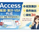 Accessの帳票・集計・VBA作成します 業務で使える実用的なAccessを作成します イメージ1