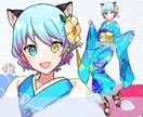 早期納品◎振袖のイラスト描きます お手頃価格で新衣装をお求めの方へ！IRIAMでも使えます イメージ6