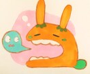 可愛い変な生き物の絵を描きます アナログでゆるふわな生き物を描きます。 イメージ2