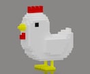 ボクセルでキャラクターや小物を作ります ボクセルアートをSNSのアイコンやイラスト素材に！ イメージ3