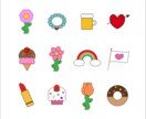 2つ1000円でアイコン・ピクトグラムを作成します 【やわらかく可愛いイラストで、印象に残るアイコン】 イメージ1