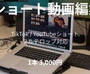 TikTok・YouTubeショート動画編集します ショート動画をフルテロップで編集 イメージ1