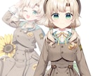 Live2D用パーツ分けイラストを作成します キャラデザや表情差分も承ります☆男性キャラもOK！ イメージ3